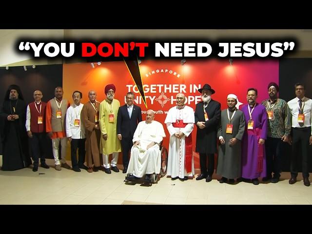 "ALL Religions Gift of God" Satan Enthroned at the Vatican (Pope Francis Singapore)