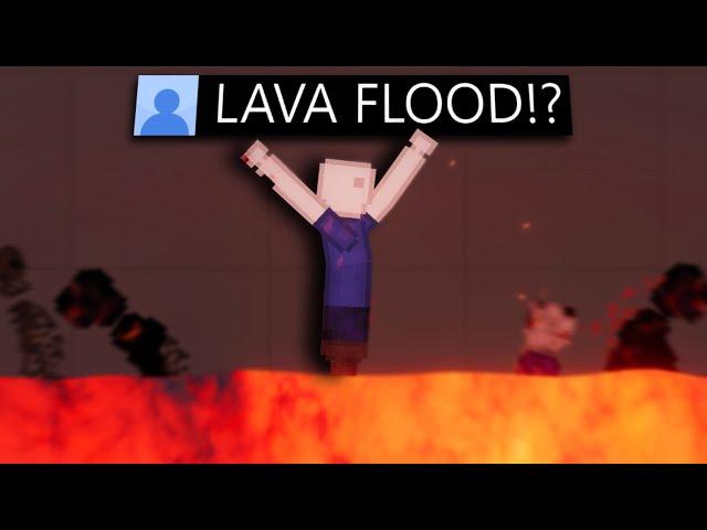 Can You Survive A LAVA FLOOD In People Playground?