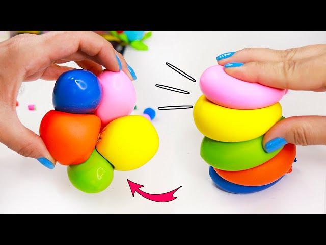 DIY Липкие СКВИШИ за 5 минут!  Антистресс игрушка своими руками ЛЕГКО! DIY fidget toys