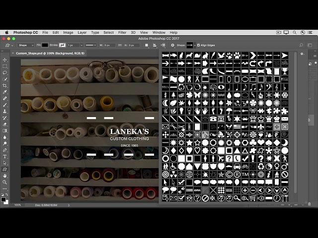 31 | Add a custom shape | Photoshop tutorials 2021 | Getall Channel 31