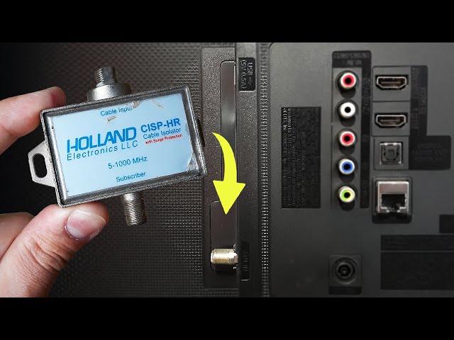 Put 1 Isolator Filter On Your TV And Release All Free Channels On Smart TV - How To Make TV Antenna