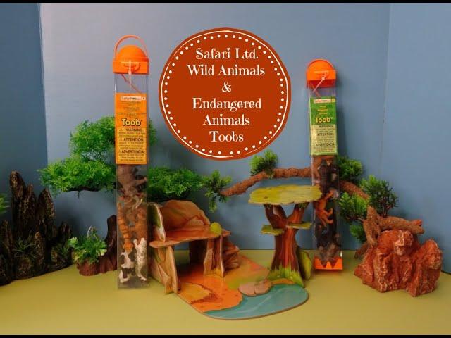 Safari Ltd. Wild Animals & Endangered Animal Figures Toobs - Learn Animal Names