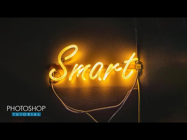 Neon Text Effect Using Photoshop and Adobe Firefly