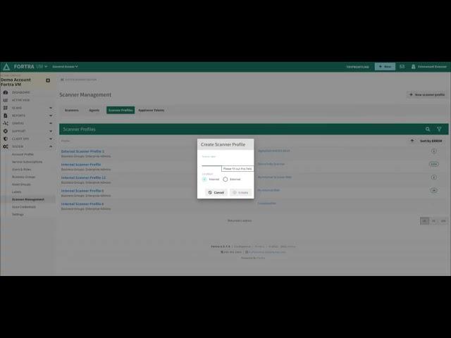 Fortra VM | Scanner Management