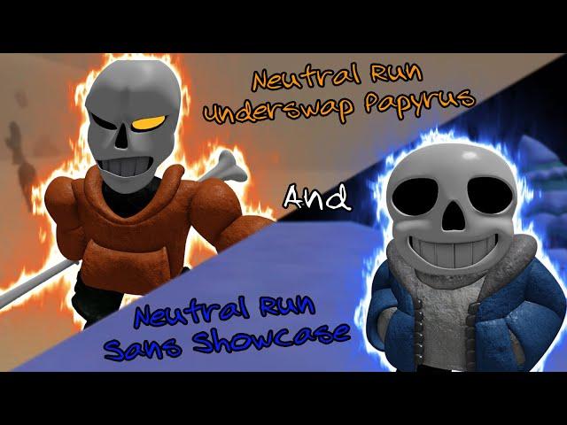 Undertale: Uncontrolled Timelines Neutral Run Underswap Papyrus And Neutral Run Sans Showcase