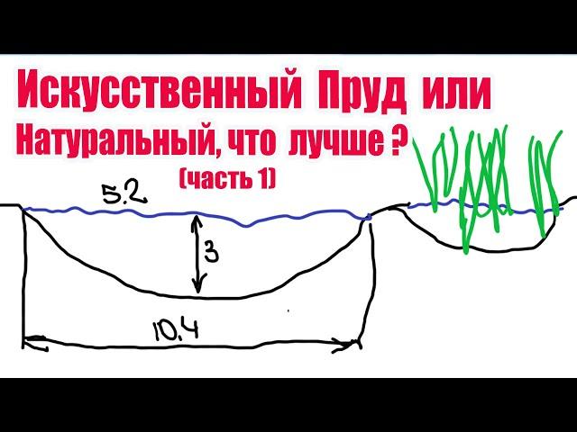 Искусственный пруд или натуральный, что лучше ? (часть1)