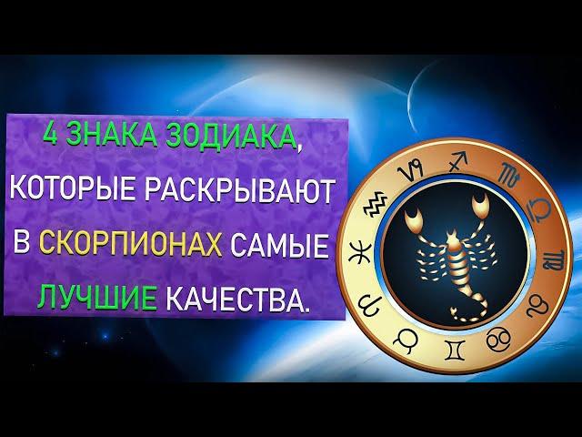 Узнайте о том, КАКИЕ ЗНАКИ ЗОДИАКА РАСКРЫВАЮТ В СКОРПИОНАХ ЛУЧШИЕ КАЧЕСТВА