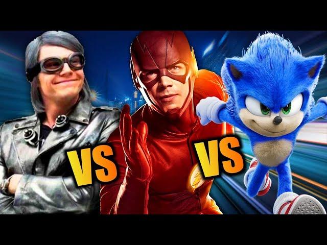 Flash Vs Sonic Vs Quick Silver // who is the Fastest ??