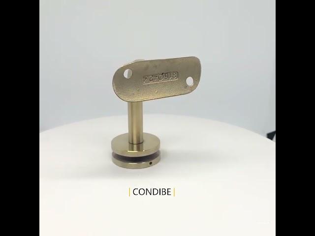 brush gold glass fence handrail bracket;WhatsApp:+86 13701710020 Skype:tong1370,www.condibe.com