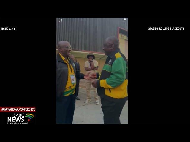 Zuma and Ramaphosa's brief moment at the ANC 55th National Conference