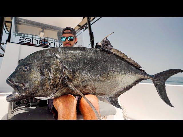 RAW Monster GT Fishing FULL FIGHTS [Noboundaries Oman].