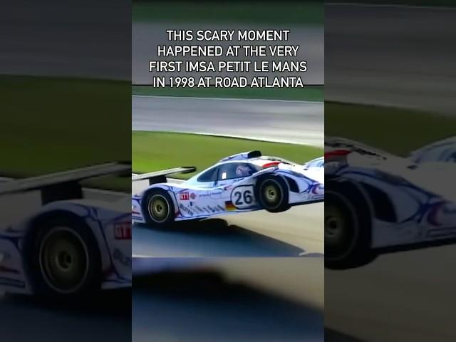 Yannick Dalmas went for a terrifying ride in his Porsche GT1 at the very first Petit Le Mans in 1998