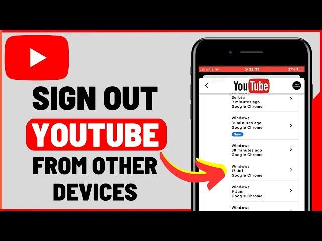 How to Sign Out YouTube Account From Other Devices I 2023