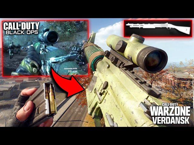 Mason BO1 Commando and KS-23 Loadout from Crash Site Mission in Warzone Solos Verdansk Win Gameplay