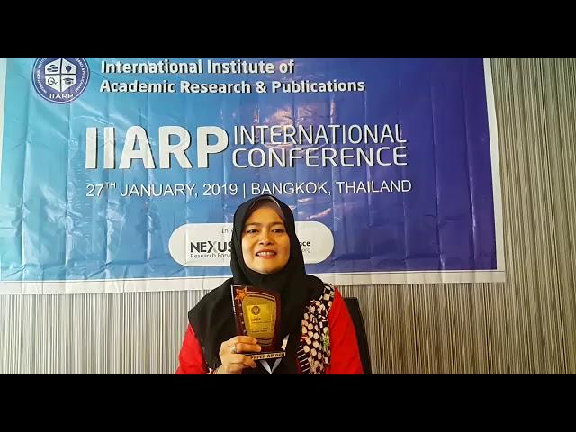 IIARP Conference Bangkok, Thailand On 27th Jan 2019