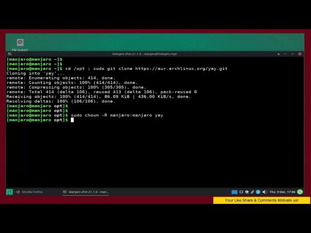 Manjaro / Arch - How To Install Yay AUR Helper On Manjaro 21.2.0 Linux