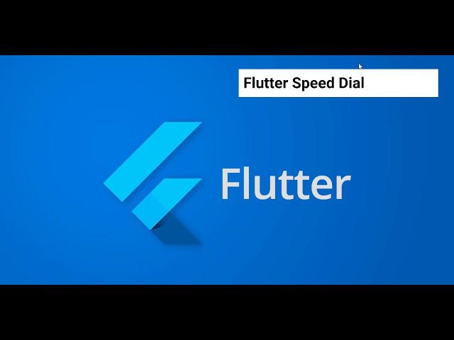 Flutter Speed Dial Plugin