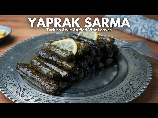 Turkish Stuffed Vine Leaves Rolls, Zeytinyagli Yaprak Sarma