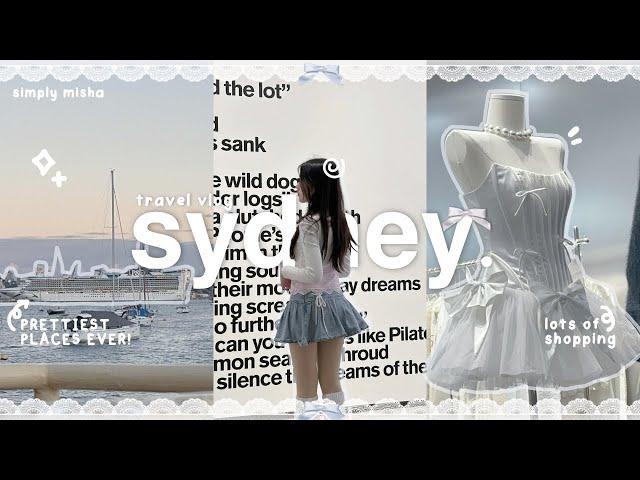 sydney travel vlog  : chill shopping, ferry, aquarium, vivid light show, photo spots | australia