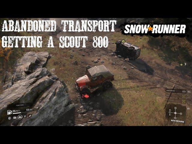 Abandoned Transport Getting A Scout 800 New SnowRunner Phase 9 Or Season 9 Update/DLC Gameplay