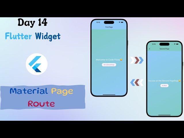 Flutter MaterialPageRoute Widget: Use MaterialPageRoute Like this || Day 14