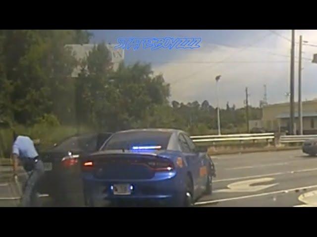 GSP Takes Over Pursuit of BMW 545I | Suspect Opens Fire On Troopers