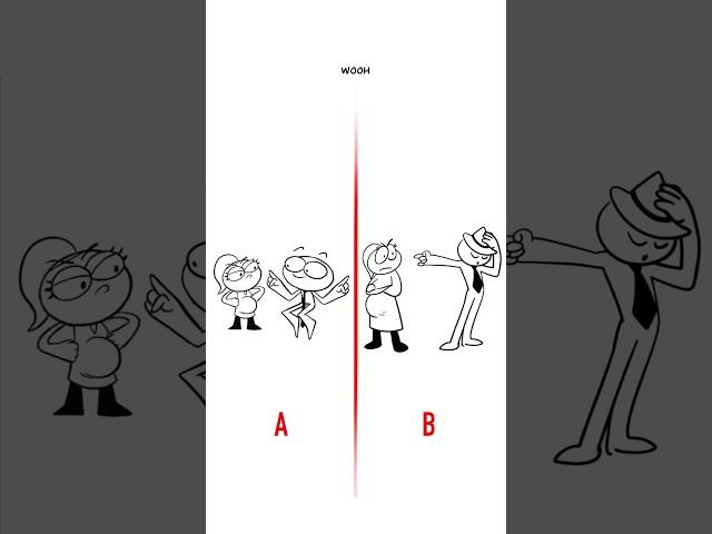 You Are Not The Father  A vs B (Animation Meme) #shorts