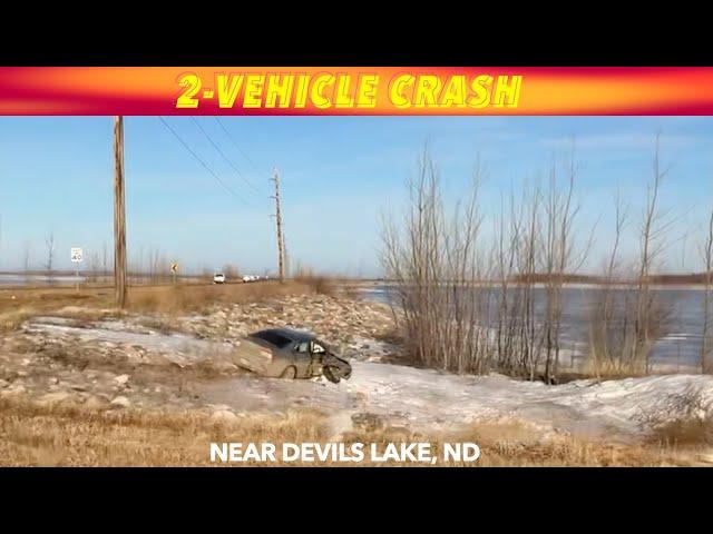 BREAKING NEWS: 2-Vehicle Crash Near Devils Lake, ND