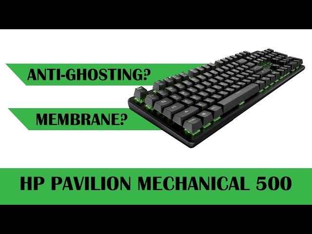 HP Pavilion Wired Mechanical Gaming Keyboard 500 Review | Mechanical Key Test | Anti Ghosting Test