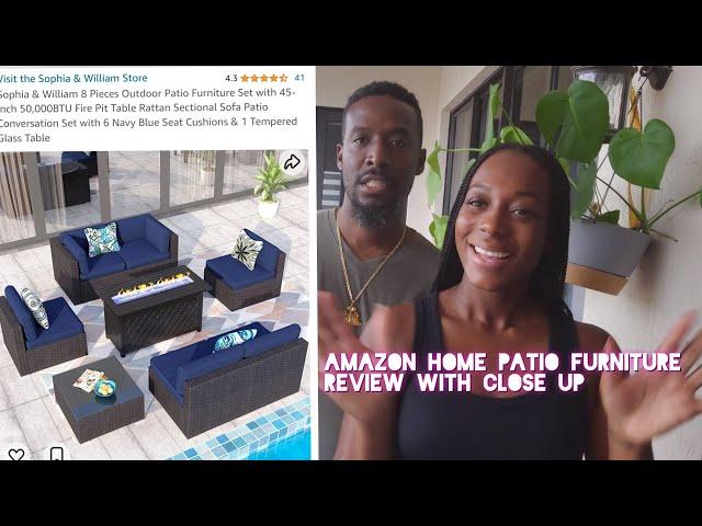 Amazon Home | Outdoor Patio Furniture with Firepit | Setup with Review