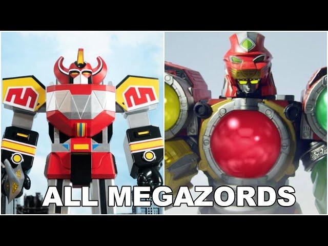 Power Rangers All MEGAZORD Transformations (Mighty Morphin - Cosmic Fury MEGAZORDS)
