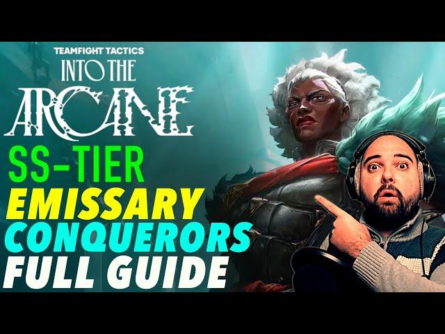 Emissary Conquerors (Full Hyper Roll Guide) Ambessa Carry - Top comp - TFT Set 13 (Into The Arcane)