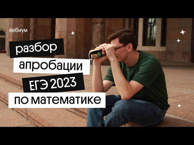 Разбор варианта ЕГЭ 2023 | математика профиль | Эйджей из Вебиума