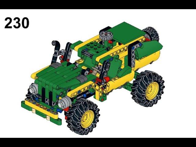 LEGO® 42136 Alternate Build - John Deere 9620R 4WD Tractor - Modified Jeep