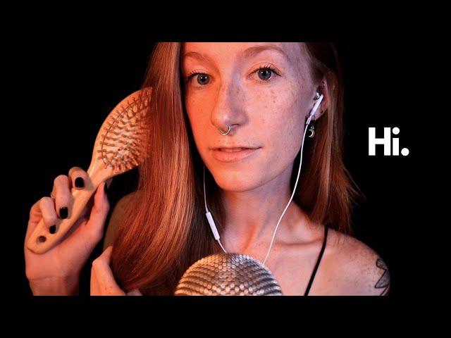 ASMR | Soft-speaking rambles & updates while I brush my hair