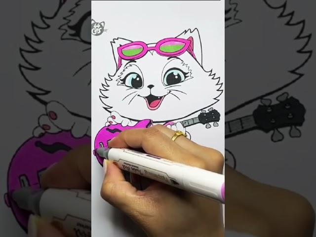 44 Cats Coloring #shorts #short #shortsviral #shortvideo #shortsvideo #viralshort