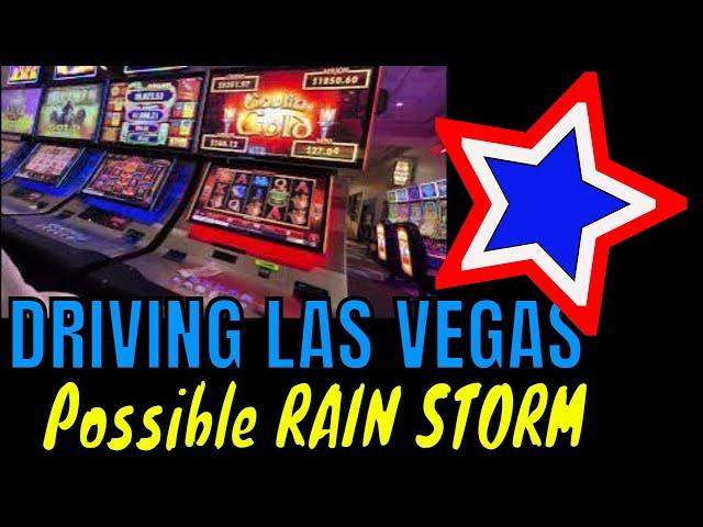 #glowman RAIN in Las Vegas - Driving around LIVE Stream - Casino NPC’s Aliens & Police Action￼