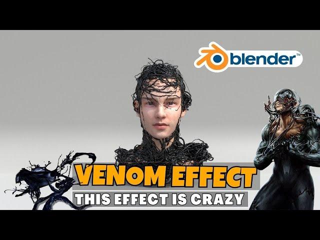 Grow Venom Tendrils Over Any 3d Object | Venom Effect in Blender