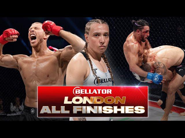 FIRST ROUND STOPPAGE!! ⏱ | Every Finish From Bellator Champions Series: London 