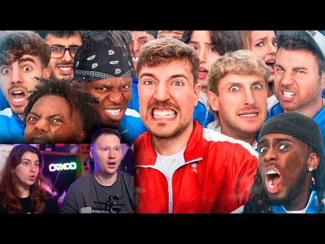 50 Ютуберов Борются За $1,000,000 | РЕАКЦИЯ на MrBeast