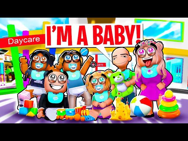 DAYCARE KIDS TO BABIES | Roblox | Brookhaven RP