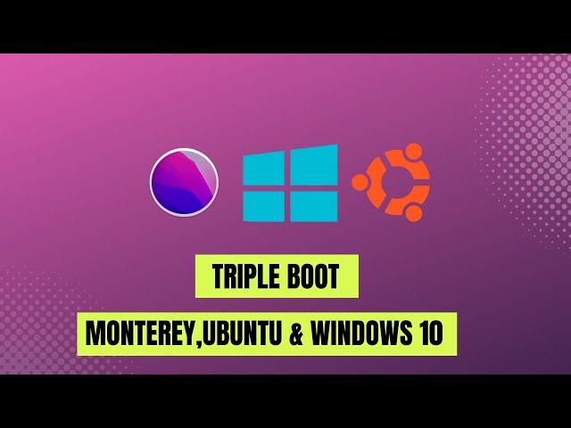 Triple Boot macOS,  Windows 10 and Ubuntu on the Same disk Hackintosh 2024