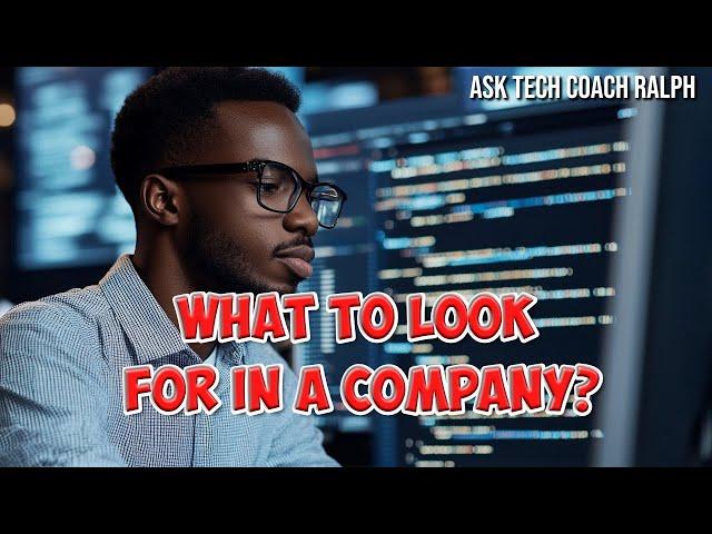 What Do You Look for In A Company You Want To Work For?