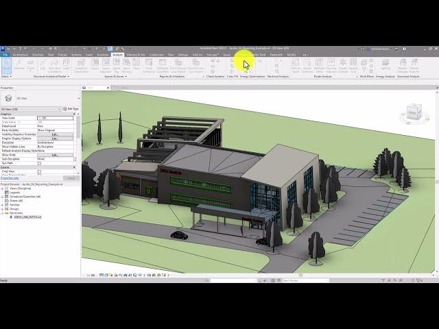 Energy Analysis and HVAC System Load Reporting using Analytical Systems in Revit