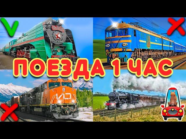 Trains for kids. Big cartoons compilation about trains and wagons for children