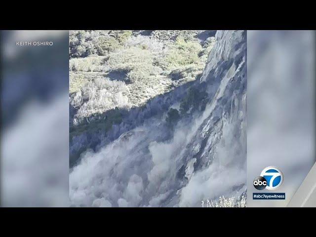 Massive landslide captured on video in Palos Verdes Estates