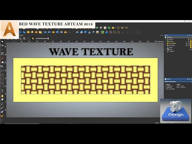 How to make 3D Texture BED #19 || TEXTURE RELIEF || SCALE RELIEF || ARTCAM TUTORIAL IN HINDI