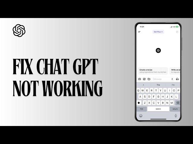 How to Fix Chat GPT Not Working I Chat GPT Down, Not Opening at Capacity, Login Error