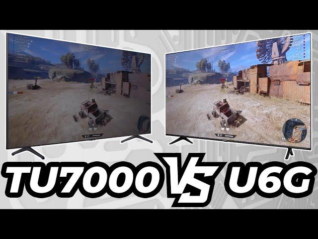 Samsung TU7000 VS Hisense U6G 4K TV Comparison