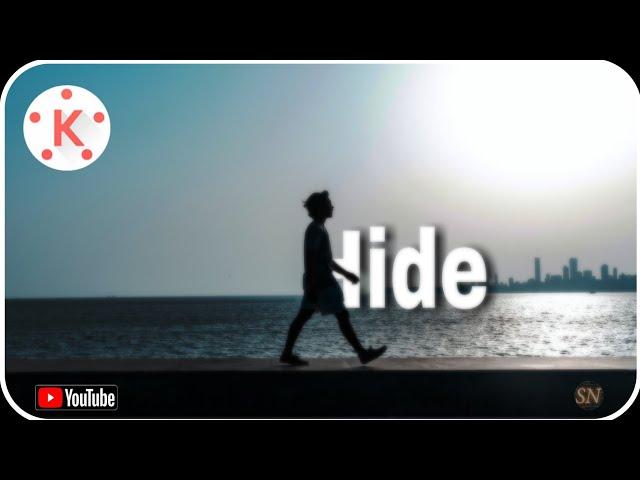 Hide TEXT as Walk | Masking | Kinemaster Tutorial